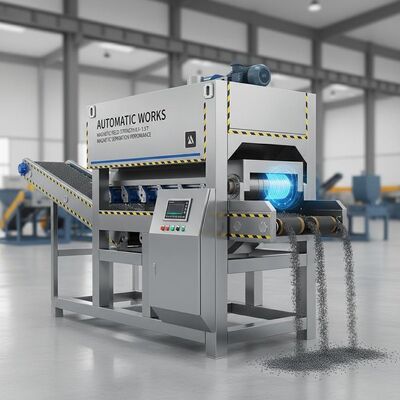 Stahl-Elektromagnet-Separator mit automatischem Betrieb und Magnetfeldstärke von 0,5 bis 1,5 Tesla für magnetische Trennleistung