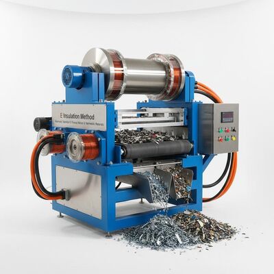 E Isolationsmethode Elektromagnetischer Separator Automatische Trennung von Eisenmetallen Nichtmetallischen Materialien Industrielle Magnetische Trennmaschine