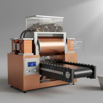 Kupfer-Elektromagnet-Separator mit einer magnetischen Feldstärke von 0,5 bis 1,5 Tesla und automatischem Betrieb zur Materialtrennung