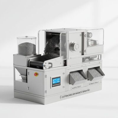Anpassbarer Trockenmagnetseparator mit geringem Wartungsaufwand und einer Trenneffizienz von bis zu 99 Prozent, perfekt für die Materialtrennung