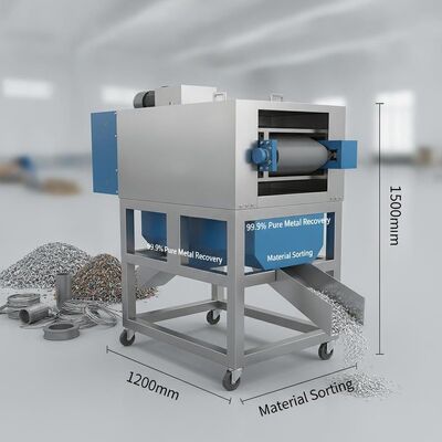 1200mm X 800mm X 1500mm Magnetische Trennvorrichtung, die 999 Reinheit bietet Perfekt für die Metallgewinnung und Materialsortierung