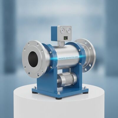 Magnetische Trennausrüstung für Rohrgrößen von 100 mm mit Permanentmagneten oder Elektromagneten und einer Vibrationsfrequenz von 70 U/min für mehr Leistung