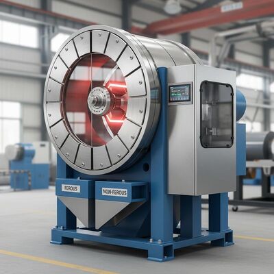 Kreisförmiger Trockenmagnetseparator mit starker Magnetfeldintensität und Trenneffizienz bis zu 99 Prozent, geeignet für Industrie