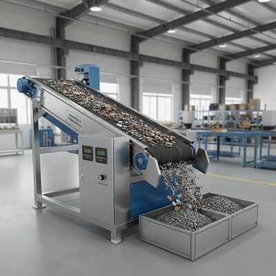 Trennung von Eisenmetallen von nichtmetallischen Materialien Elektromagnetischer Abscheider mit einer magnetischen Feldstärke von 0,5 bis 1,5 Tesla zum Sortieren