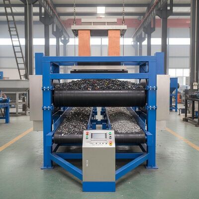 Automatischer elektromagnetischer Separator zur Trennung von Eisenmetallen von nichtmetallischen Materialien in der Industrie