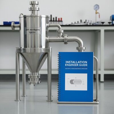 ≤ 80°C Feuchtmagnetseparator mit Installationstechnikerhandbuch für einfache Installations- und Wartungsverfahren
