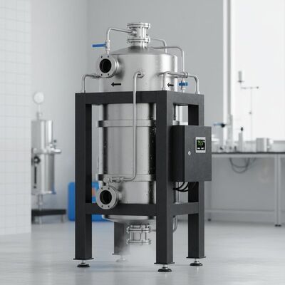 Zylindrische Struktur Feuchtmagnetseparator aus Edelstahl oder Kohlenstoffstahl und Korrosionsschutzbeschichtung bis zu 80 °C