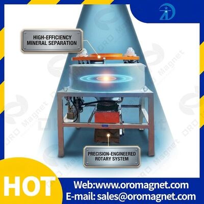 Zuführgröße 20-325 Mesh Magnetische Trennmaschine Hintergrund Magnetische Intensität 10000-15000 Gauss Ideal für Trennarbeiten