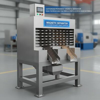 Magnetischer Separator Bestandsmagnetischer Separator für die Abfertigung von Feinstaubpartikeln aus Schüttgut